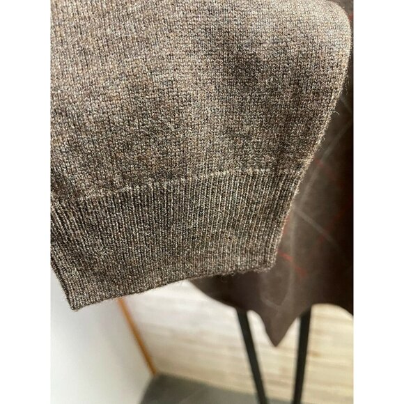 Jos. A. Bank Men's Argyle V-Neck Sweater L Brown 80% Lambs Wool 20% Nylon - Picture 3 of 6